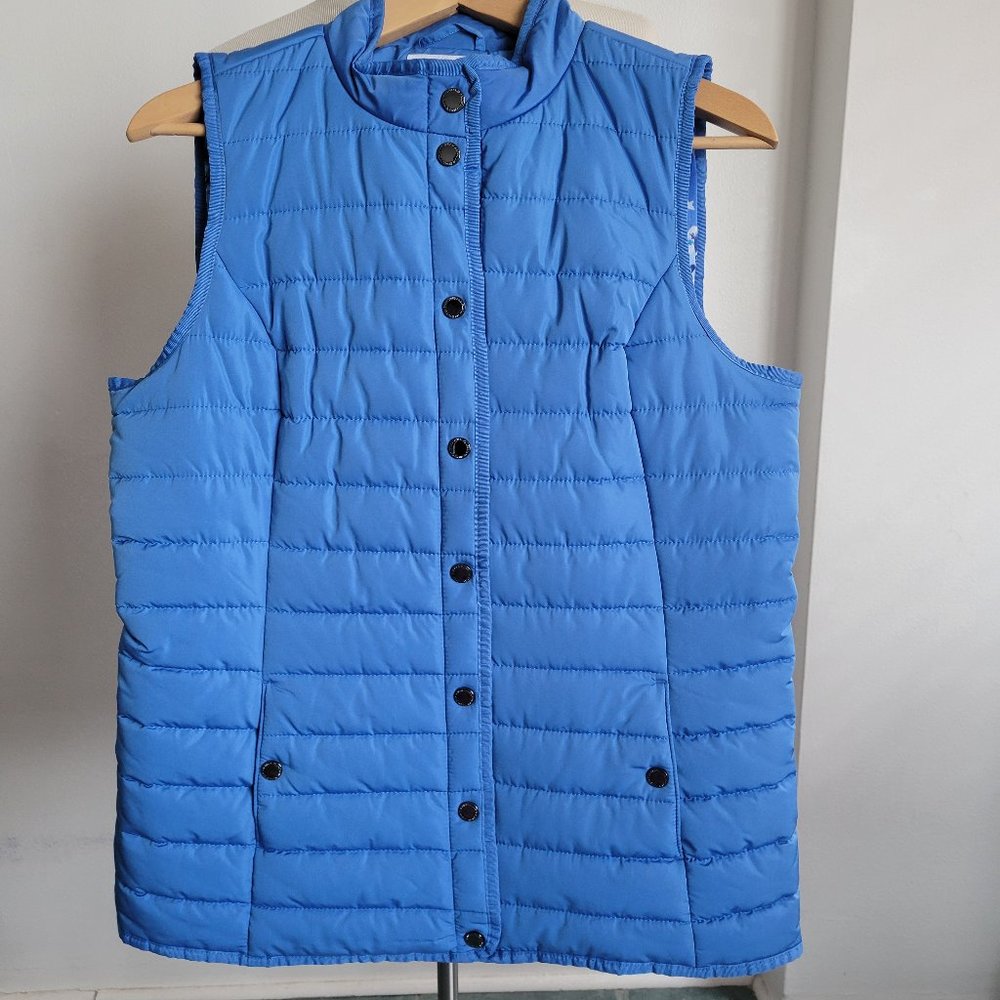 Isaac Mizrahi Blue Puffer Vest (Size: Small)
Never worn